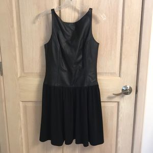 Susan Monaco Leather Top Dress Size 6